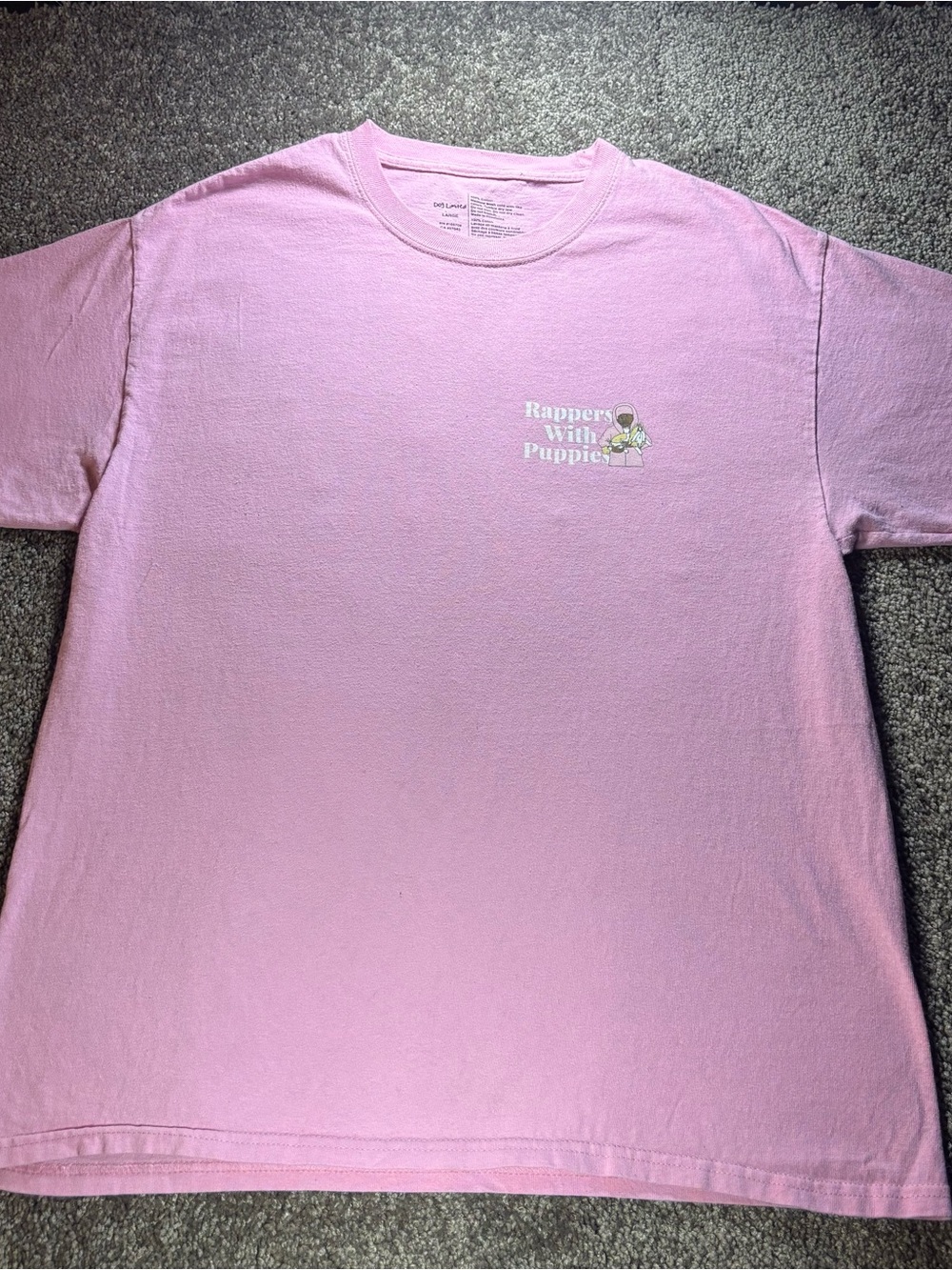 Dog Limited Rappers With Puppies Pink Graphic Tee